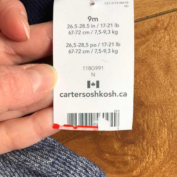 NWT Lot: Carter’s zip hoodie & George tshirt - Picture 4 of 7